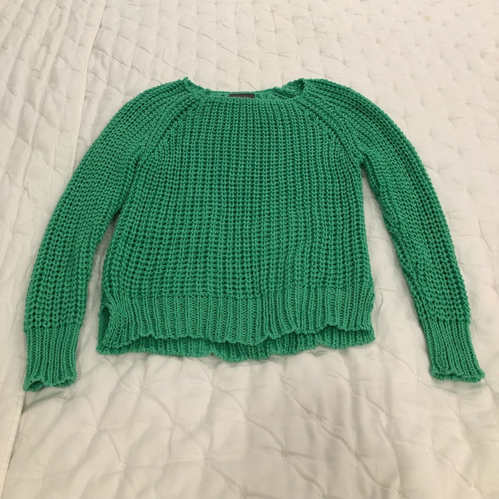 Wooden Ships Kelly Green Sweater Size XS